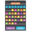 Teacher Created Resources Black Calendar Pocket Chart, 25" x 36" TCR20748